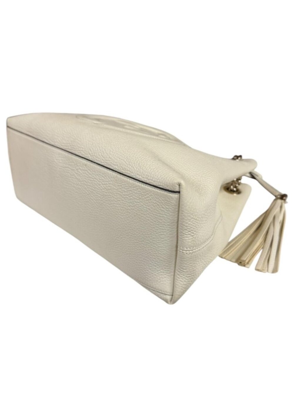 Gucci Soho Shoulder Bag Leather White Vintage - Picture 6 of 10